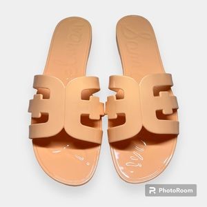 Sam Edelman: Bay Jelly Slide. 🧡🍊🍑 NEVER WORN!